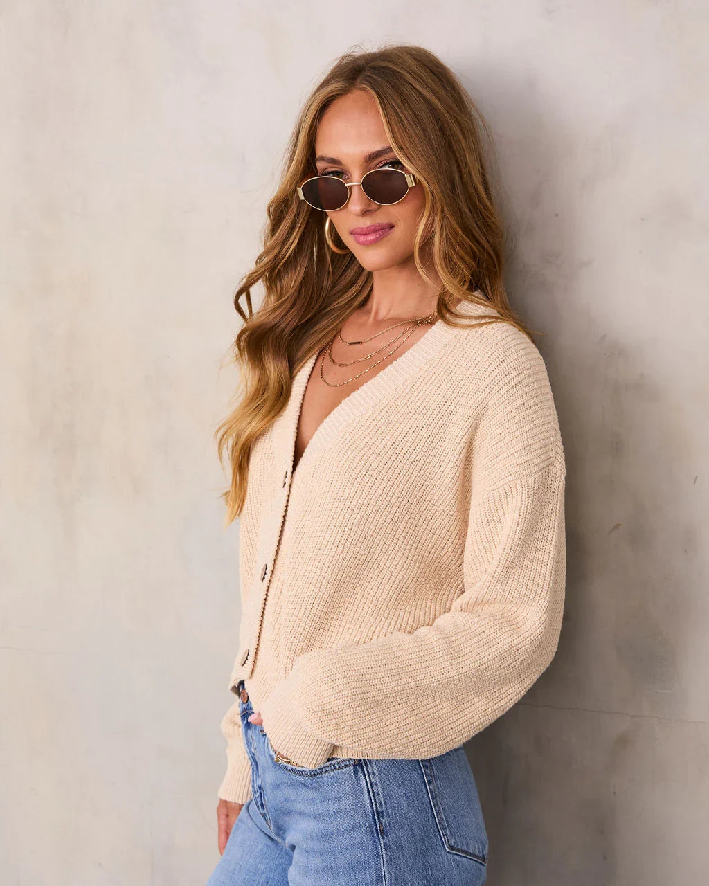 Jovanna Buttoned Cardigan Sweater