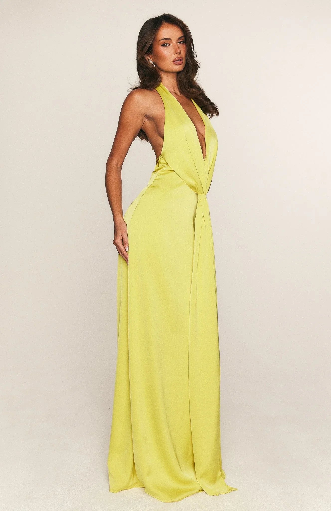 Delicate Delight Maxi Dress Chartreuse