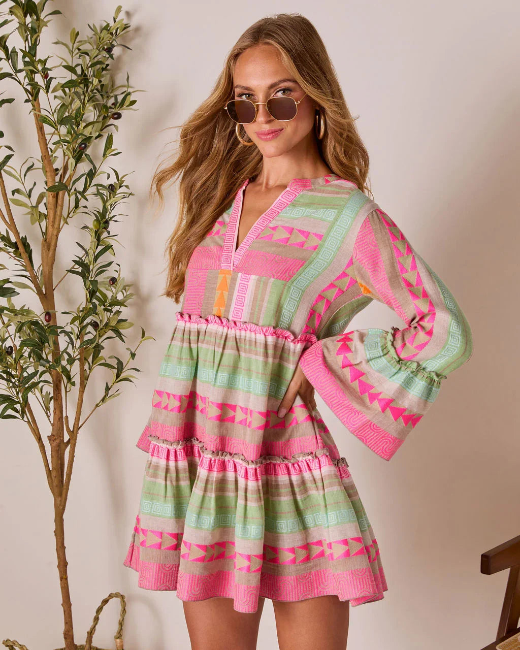 Seablush Shift Mini Dress