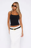 Just Let It Go Singlet Black