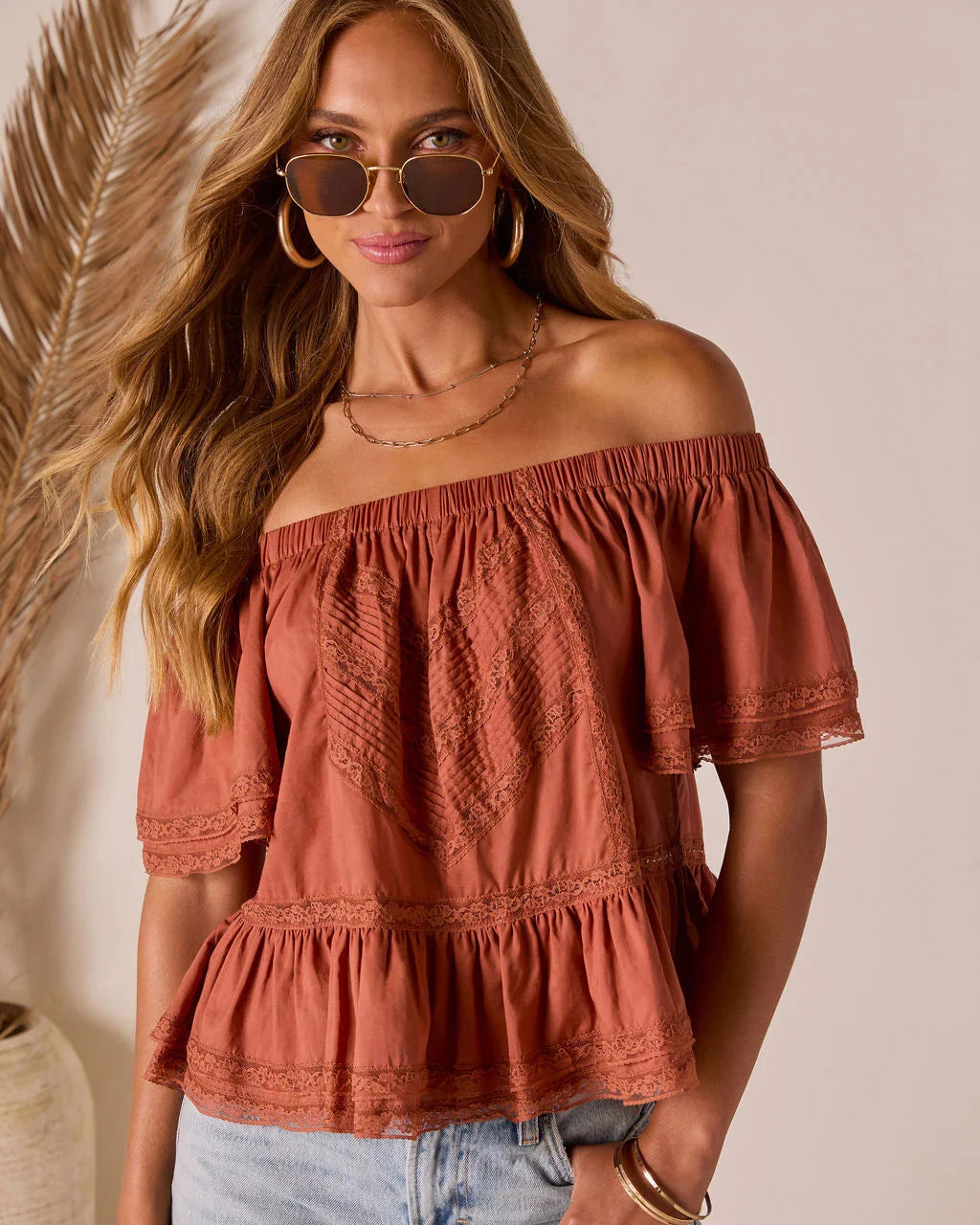 Evaline Off The Shoulder Top