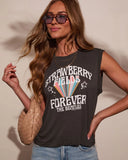 Strawberry Fields Graphic Muscle Tee