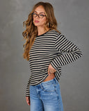 Mackey Striped Long Sleeve Top
