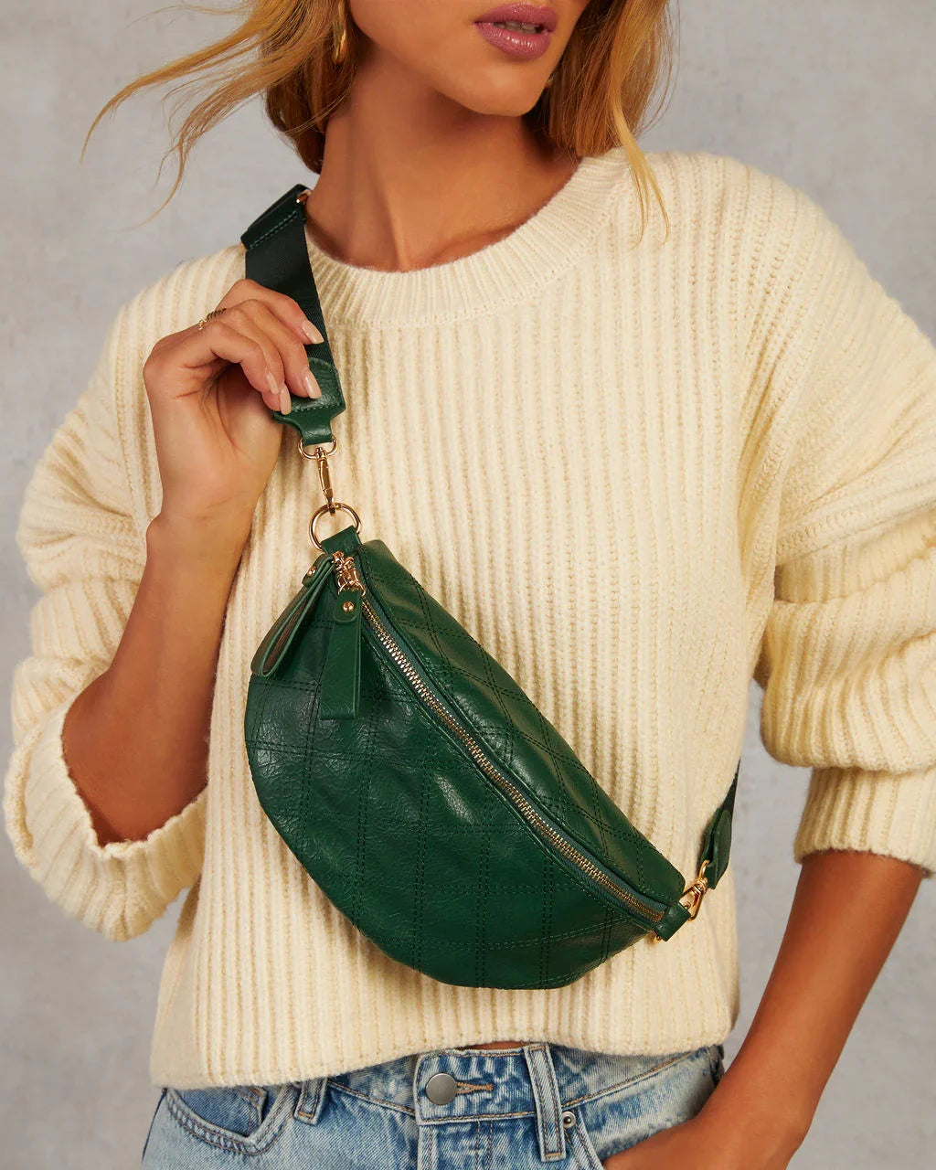Jenny Faux Leather Belt Bag