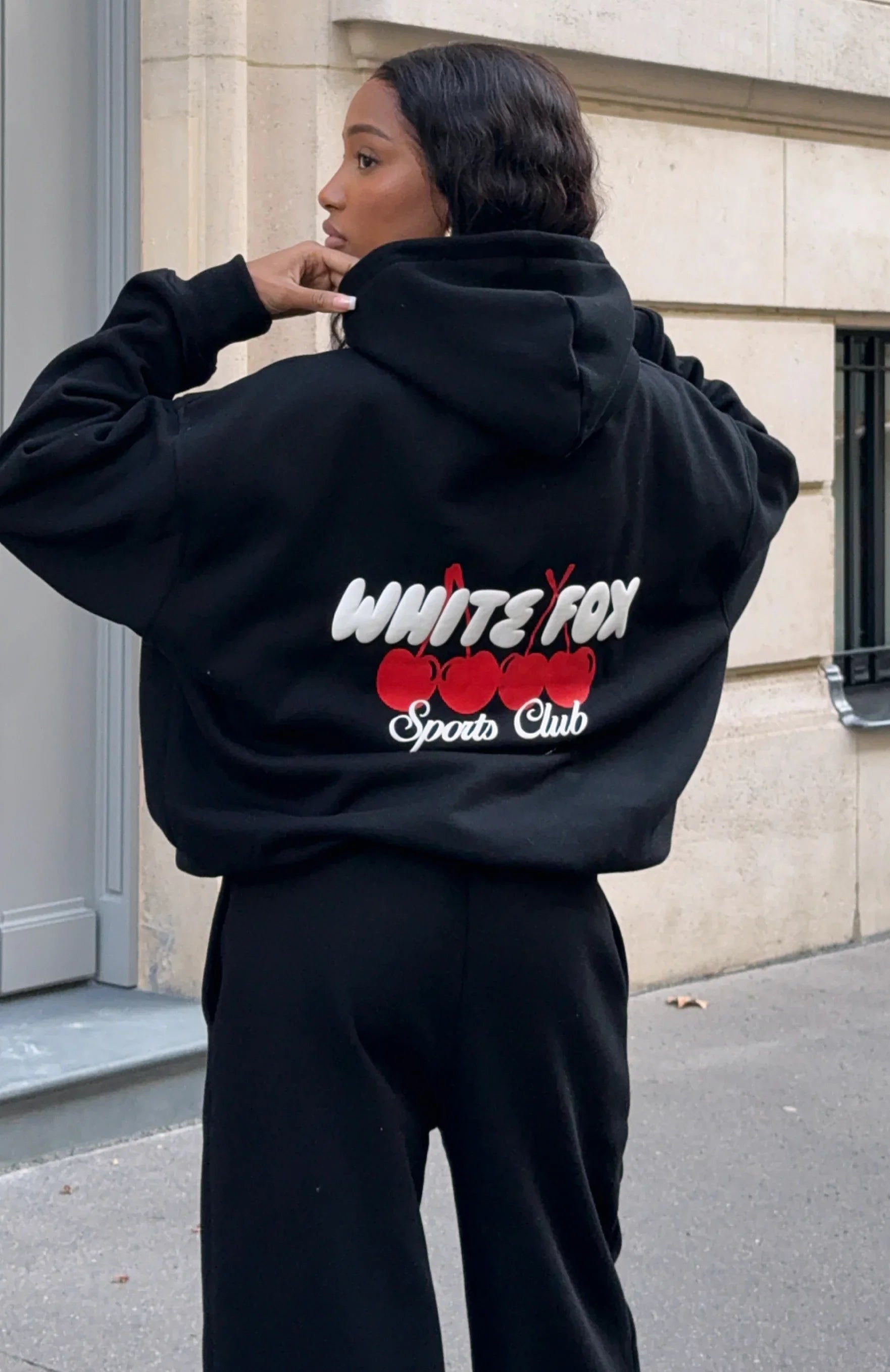 Club 14 Cassie Boxy Hoodie Black