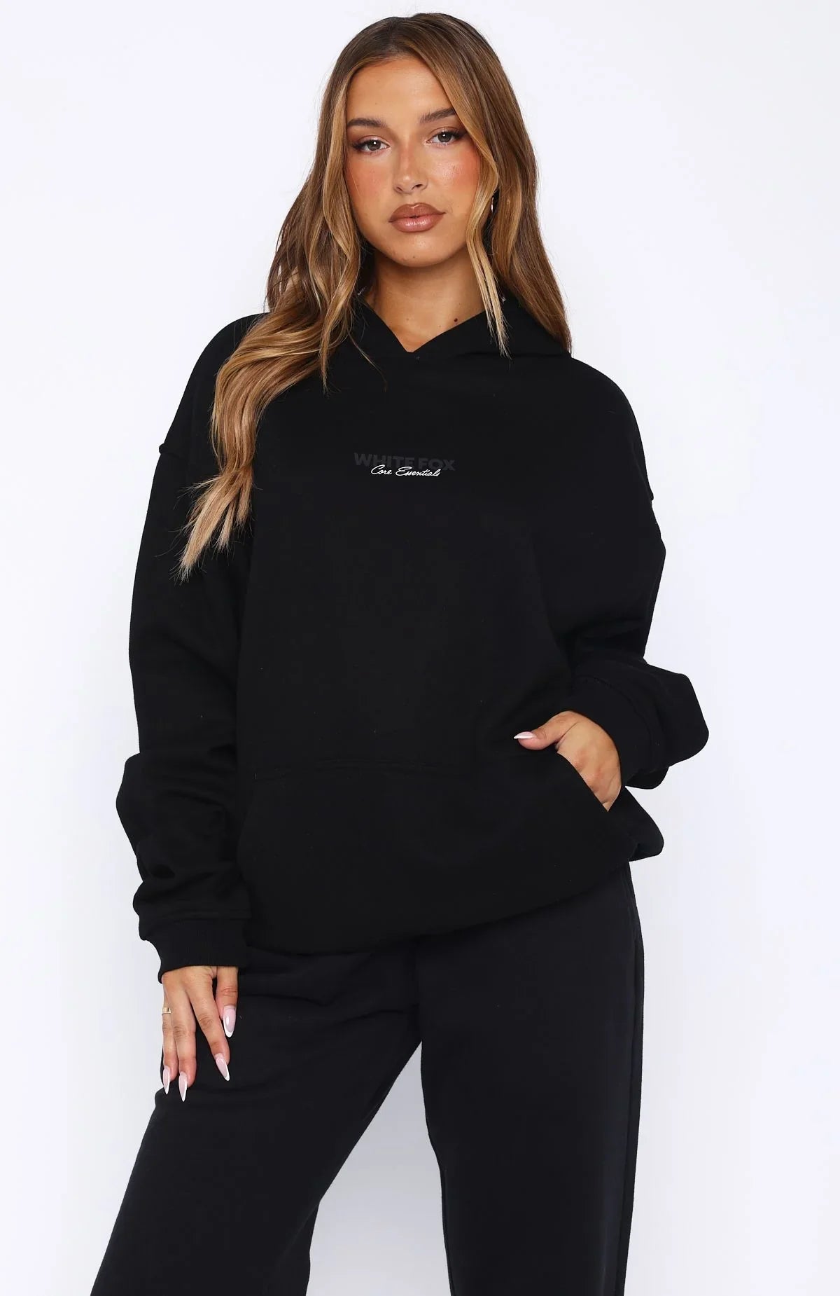 Core Essentials Oversized Hoodie Black