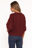 Lilith Knit Top Wine